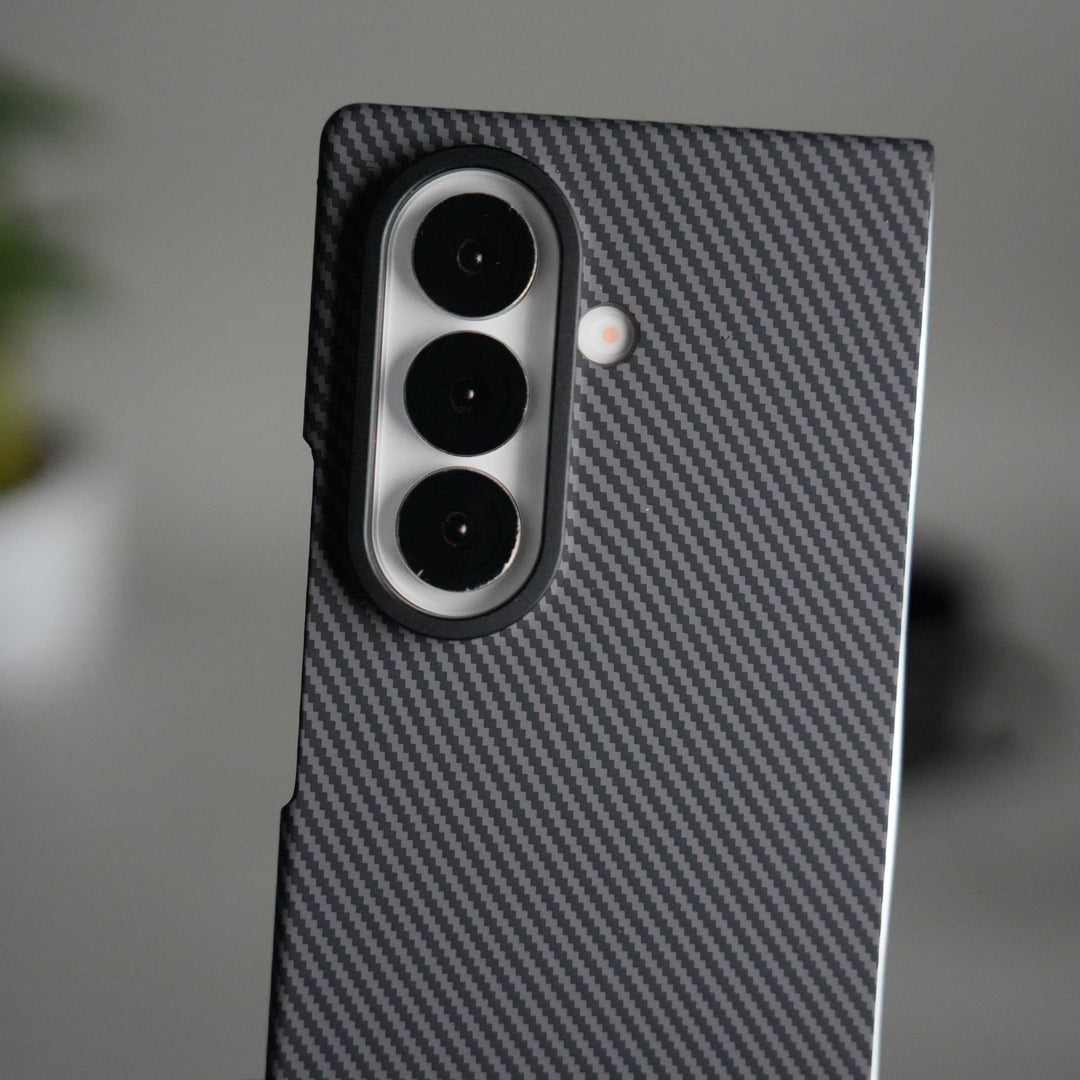 FRATO Fold 7 Collection Galaxy Z Fold 7 Carbon Fiber Texture Back Case with Front Membrane | Ultra-Thin Protective Cover