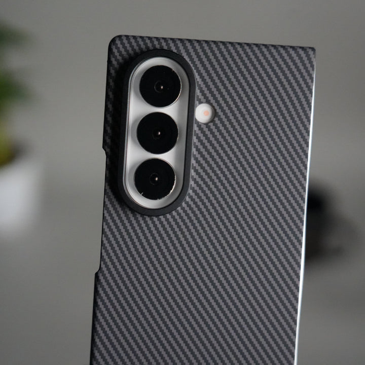 FRATO Fold 7 Collection Galaxy Z Fold 7 Carbon Fiber Texture Back Case with Front Membrane | Ultra-Thin Protective Cover