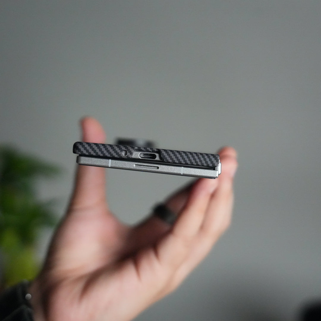 FRATO Fold 7 Collection Galaxy Z Fold 7 Carbon Fiber Texture Back Case with Front Membrane | Ultra-Thin Protective Cover