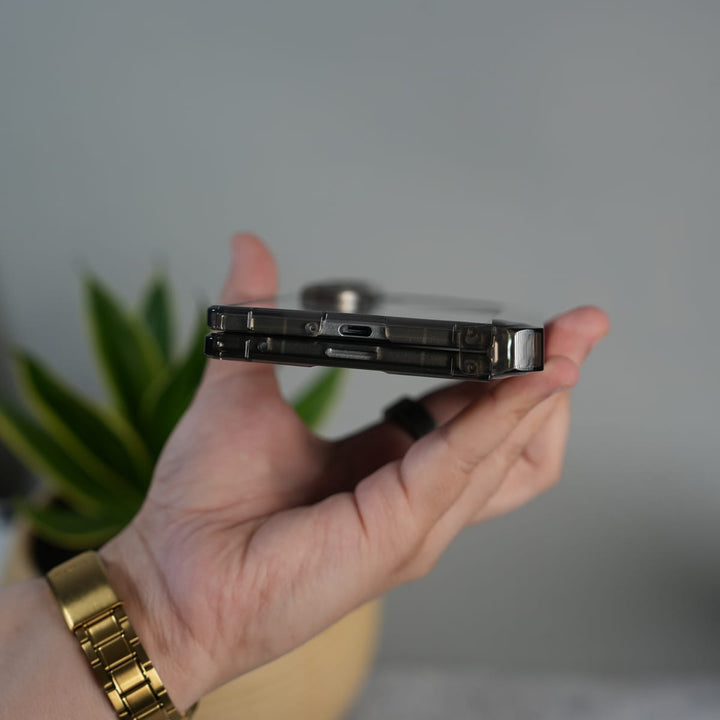 FRATO Fold 7 Collection Galaxy Z Fold 7 Clear MagSafe Case with S Pen Holder, Kickstand &amp; Hinge Protection | Transparent Shockproof Cover