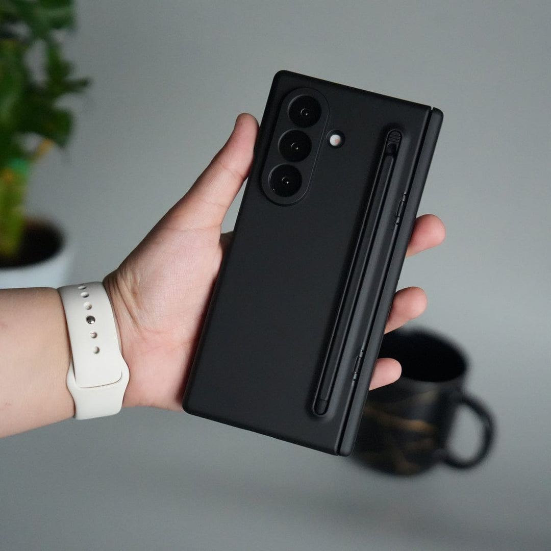 FRATO Fold 7 Collection Galaxy Z Fold 7 ELVEV Hinge Protection Kickstand+Screen Protector Stylus Pen Folding Case Cover