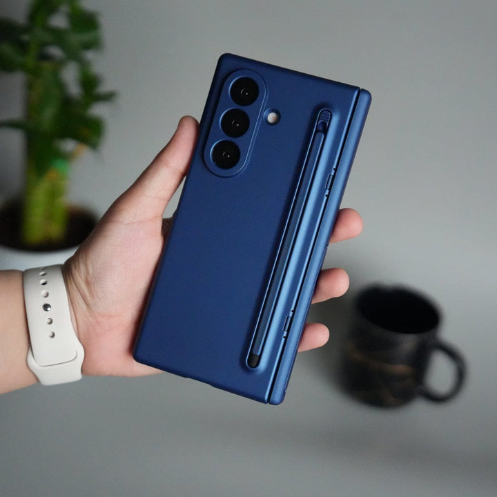 FRATO Fold 7 Collection Galaxy Z Fold 7 ELVEV Hinge Protection Kickstand+Screen Protector Stylus Pen Folding Case Cover