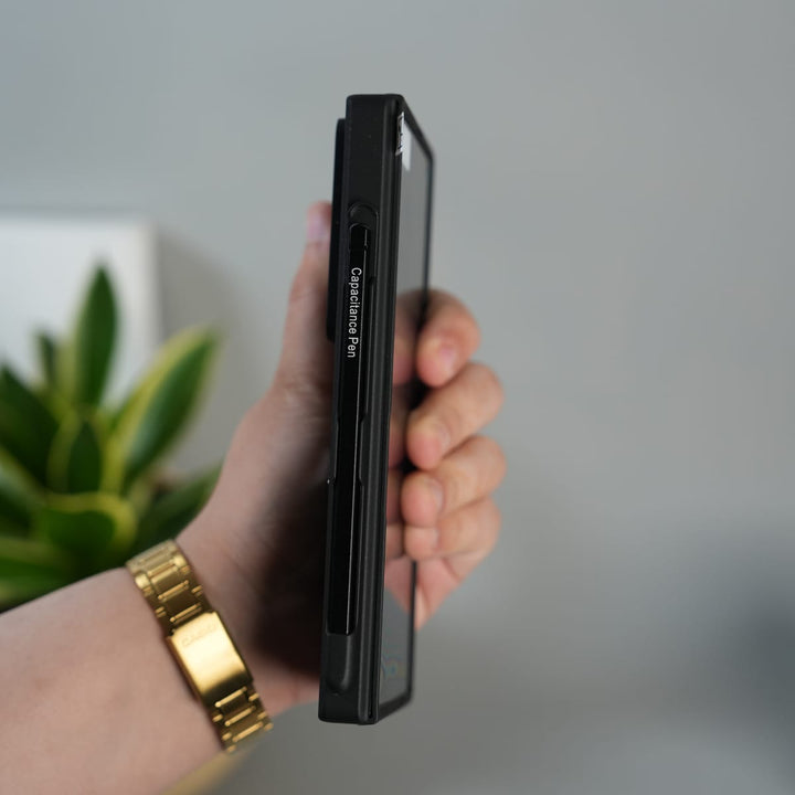 FRATO Fold 7 Collection Galaxy Z Fold 7 Full Protection Armor Case with Front Glass, Camera Shutter, Kickstand &amp; S Pen Cover