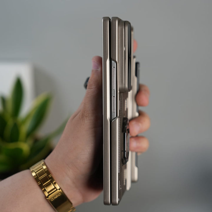 FRATO Fold 7 Collection Galaxy Z Fold 7 Full Protection Armor Case with Front Glass, Camera Shutter, Kickstand &amp; S Pen Cover
