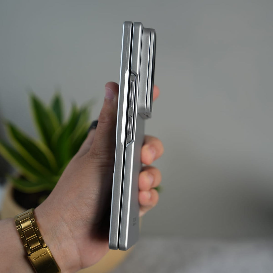 FRATO Fold 7 Collection Galaxy Z Fold 7 GKK Kickstand Slide Camera Lid Folding PC Phone Cover with Tempered Glass Screen Film