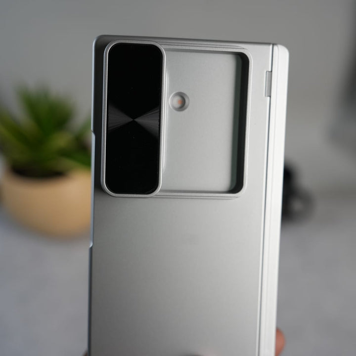 FRATO Fold 7 Collection Galaxy Z Fold 7 GKK Kickstand Slide Camera Lid Folding PC Phone Cover with Tempered Glass Screen Film