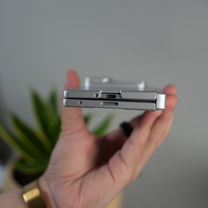 FRATO Fold 7 Collection Galaxy Z Fold 7 GKK Kickstand Slide Camera Lid Folding PC Phone Cover with Tempered Glass Screen Film