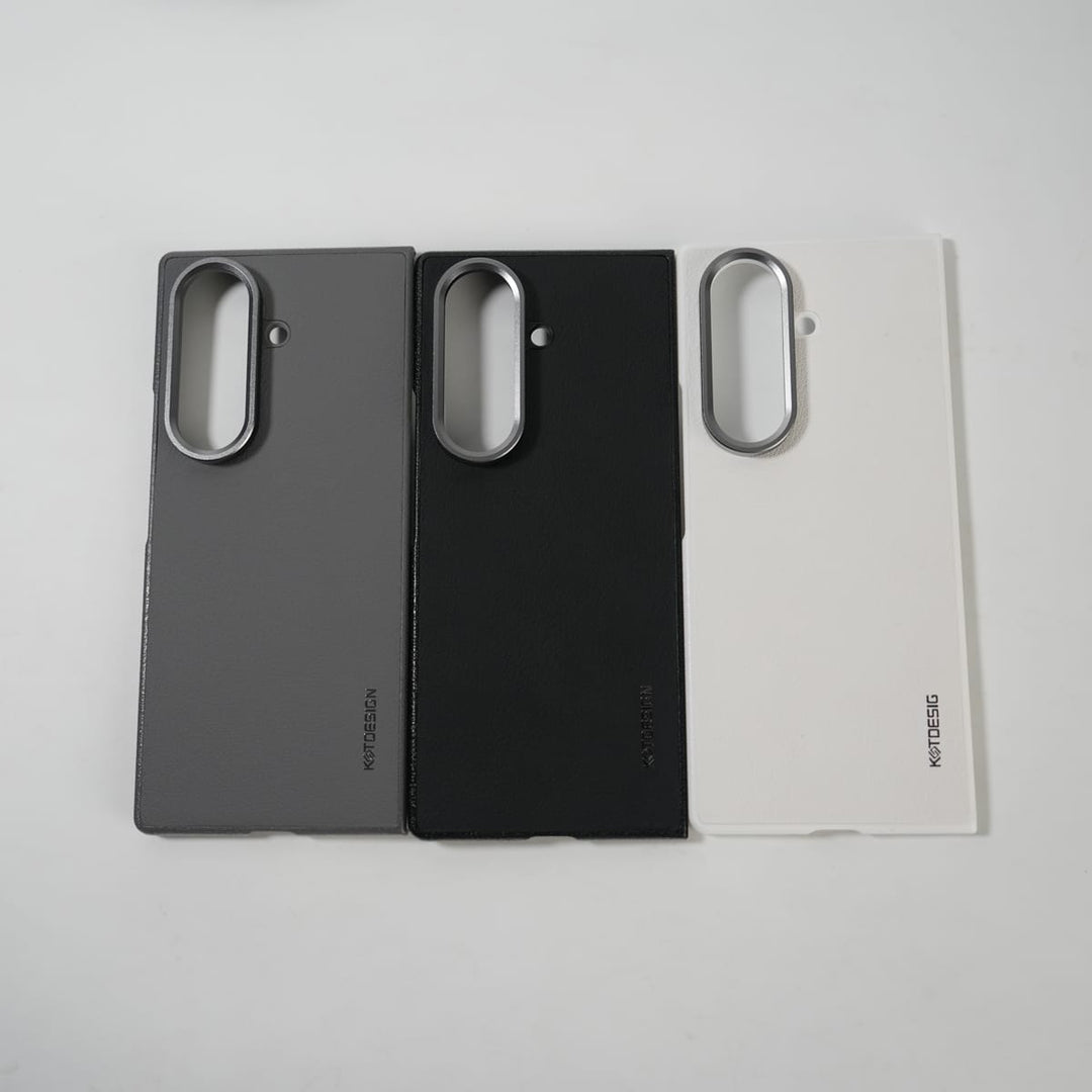 FRATO Fold 7 Collection Galaxy Z Fold 7 Leather Texture Front &amp; Back Protective Case