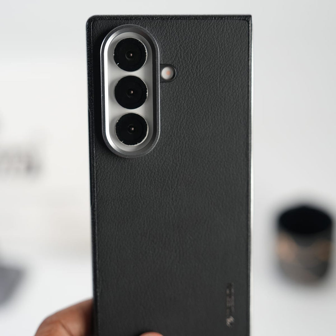 FRATO Fold 7 Collection Galaxy Z Fold 7 Leather Texture Front &amp; Back Protective Case