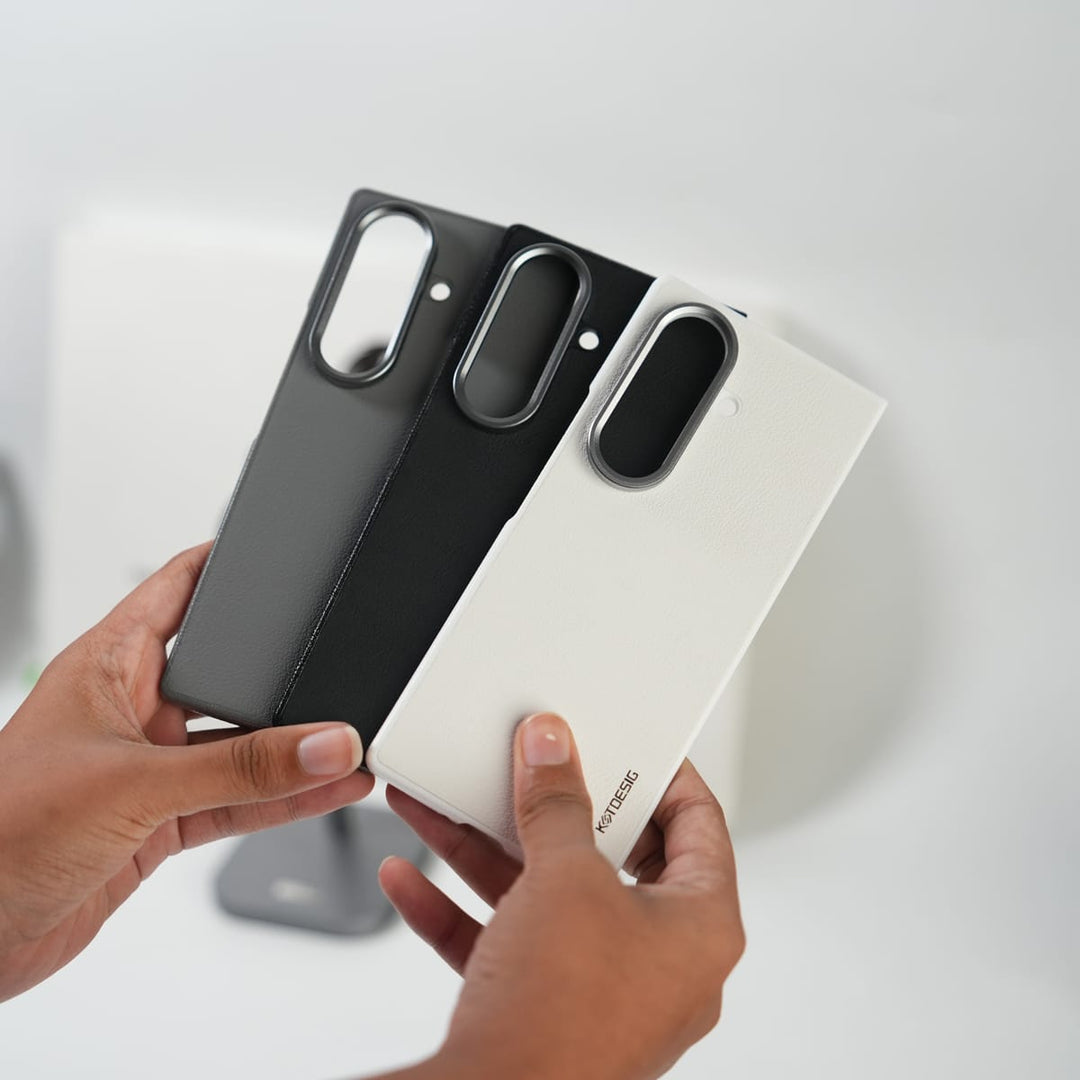 FRATO Fold 7 Collection Galaxy Z Fold 7 Leather Texture Front &amp; Back Protective Case