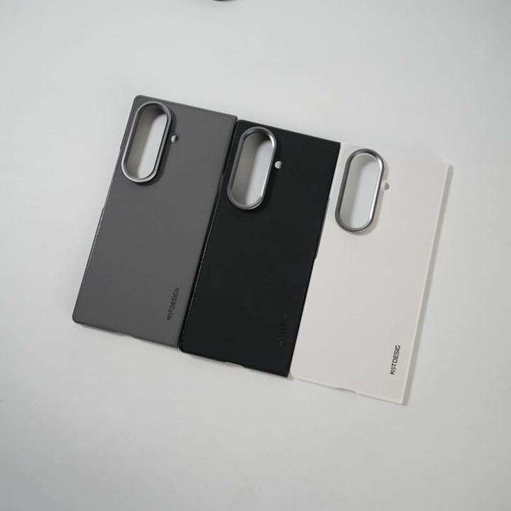 FRATO Fold 7 Collection Galaxy Z Fold 7 Leather Texture Front &amp; Back Protective Case