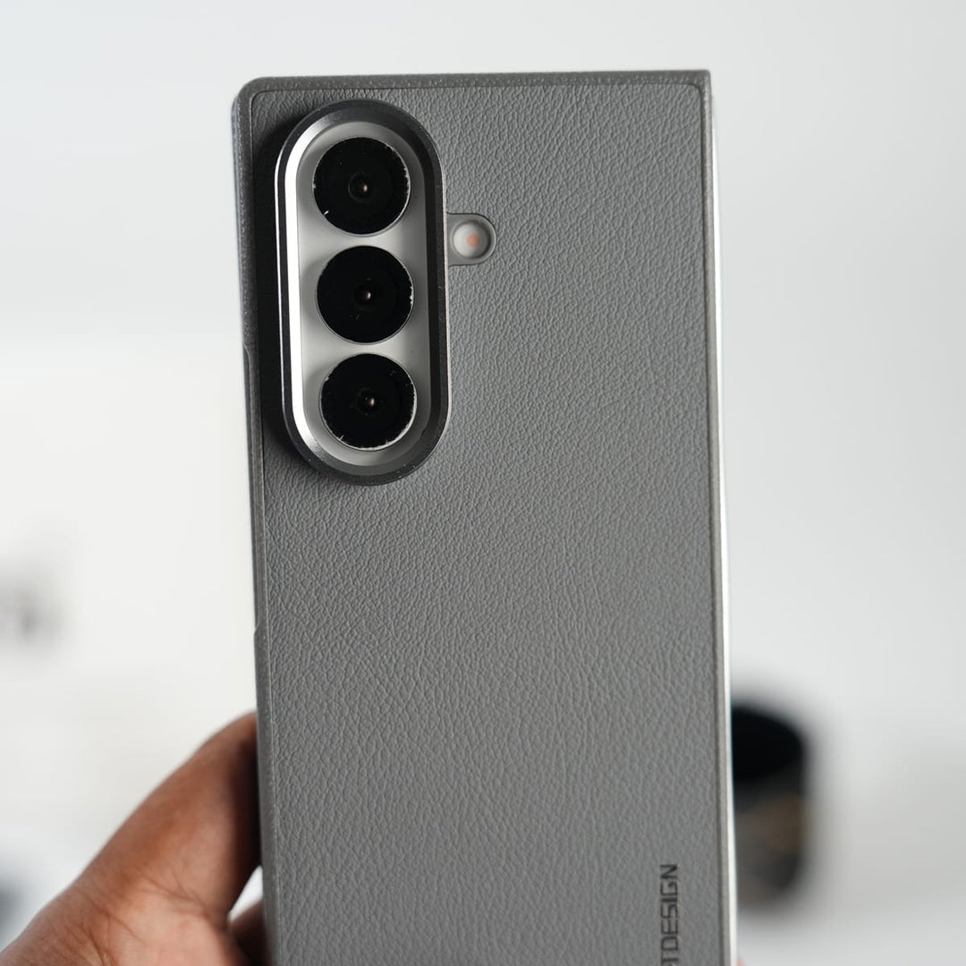 FRATO Fold 7 Collection Galaxy Z Fold 7 Leather Texture Front &amp; Back Protective Case
