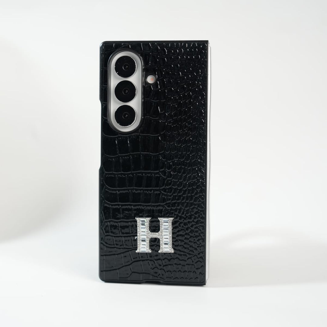 FRATO Fold 7 Collection Galaxy Z Fold 7 Luxury H Style Crocodile Texture Case Cover | Premium Glossy Finish