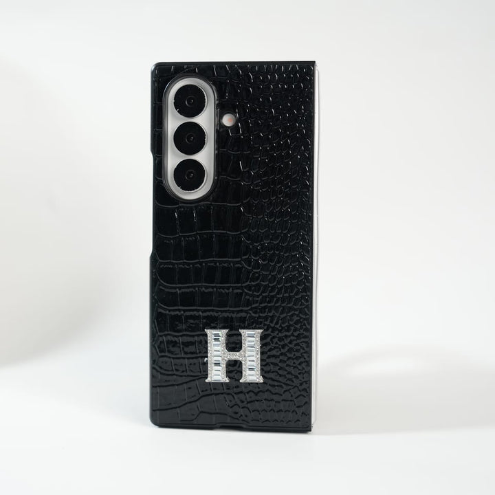 FRATO Fold 7 Collection Galaxy Z Fold 7 Luxury H Style Crocodile Texture Case Cover | Premium Glossy Finish