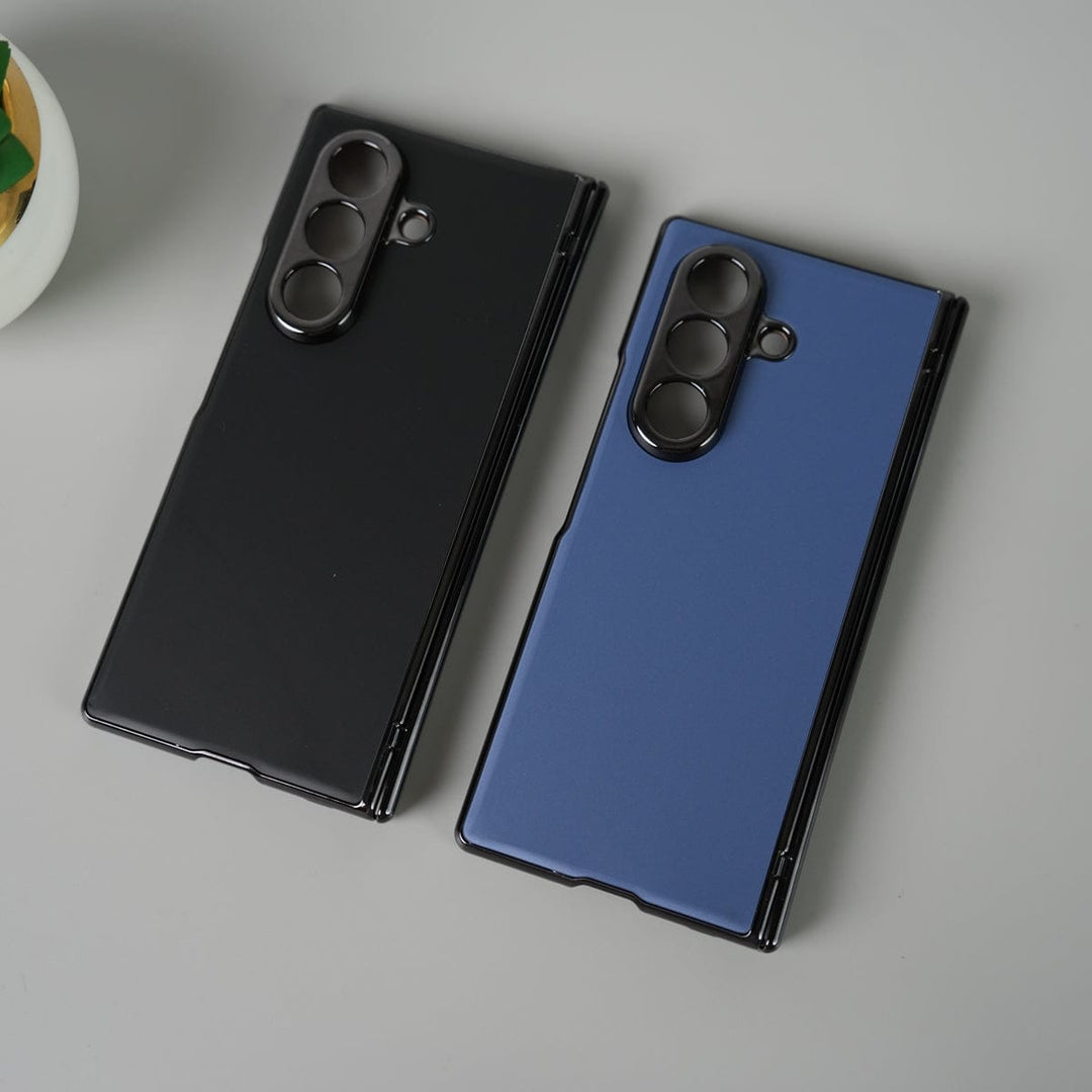 FRATO Fold 7 Collection Galaxy Z Fold 7 Luxury Plating Hinge Phone Case Front Glass Protective Film Matte PC Cover