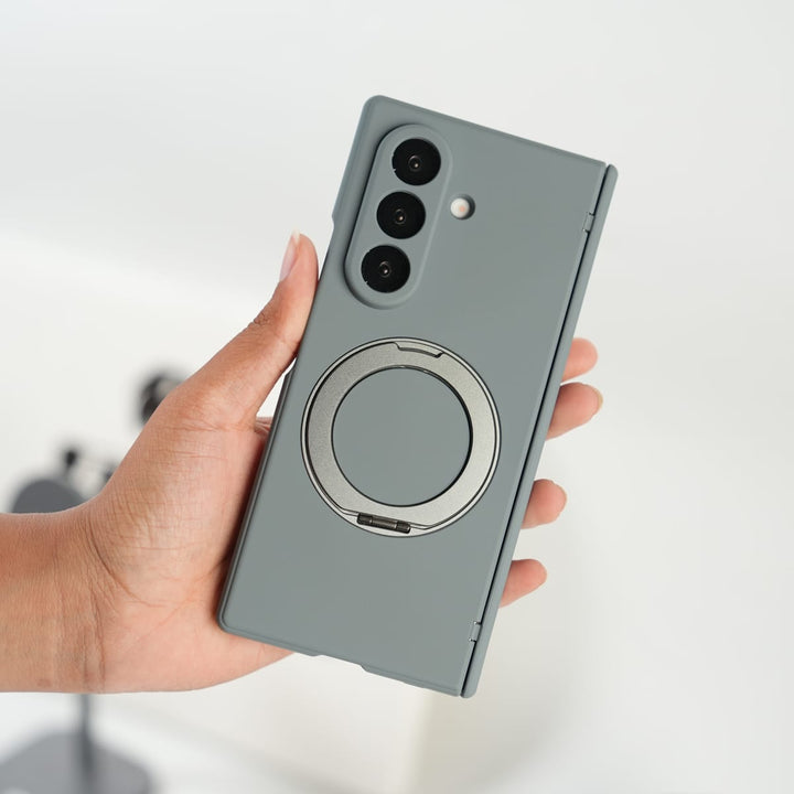 FRATO Fold 7 Collection Galaxy Z Fold 7 Matte MagSafe Case with 360° Rotating Stand &amp; Hinge Protection