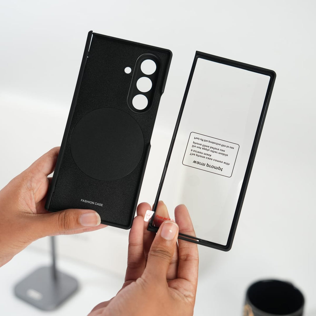 FRATO Fold 7 Collection Galaxy Z Fold 7 Matte MagSafe Case with 360° Rotating Stand &amp; Hinge Protection