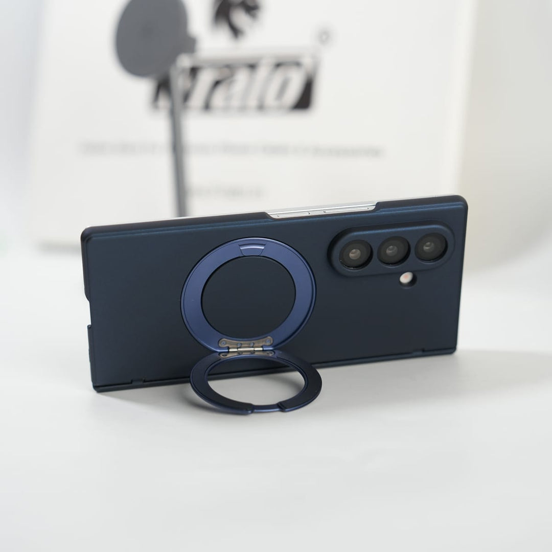 FRATO Fold 7 Collection Galaxy Z Fold 7 Matte MagSafe Case with 360° Rotating Stand &amp; Hinge Protection
