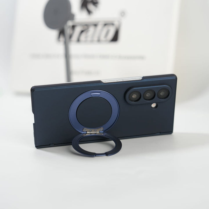 FRATO Fold 7 Collection Galaxy Z Fold 7 Matte MagSafe Case with 360° Rotating Stand &amp; Hinge Protection