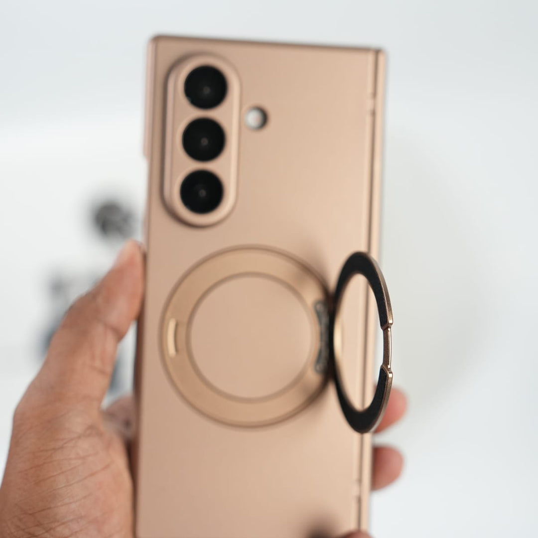 FRATO Fold 7 Collection Galaxy Z Fold 7 Matte MagSafe Case with 360° Rotating Stand &amp; Hinge Protection