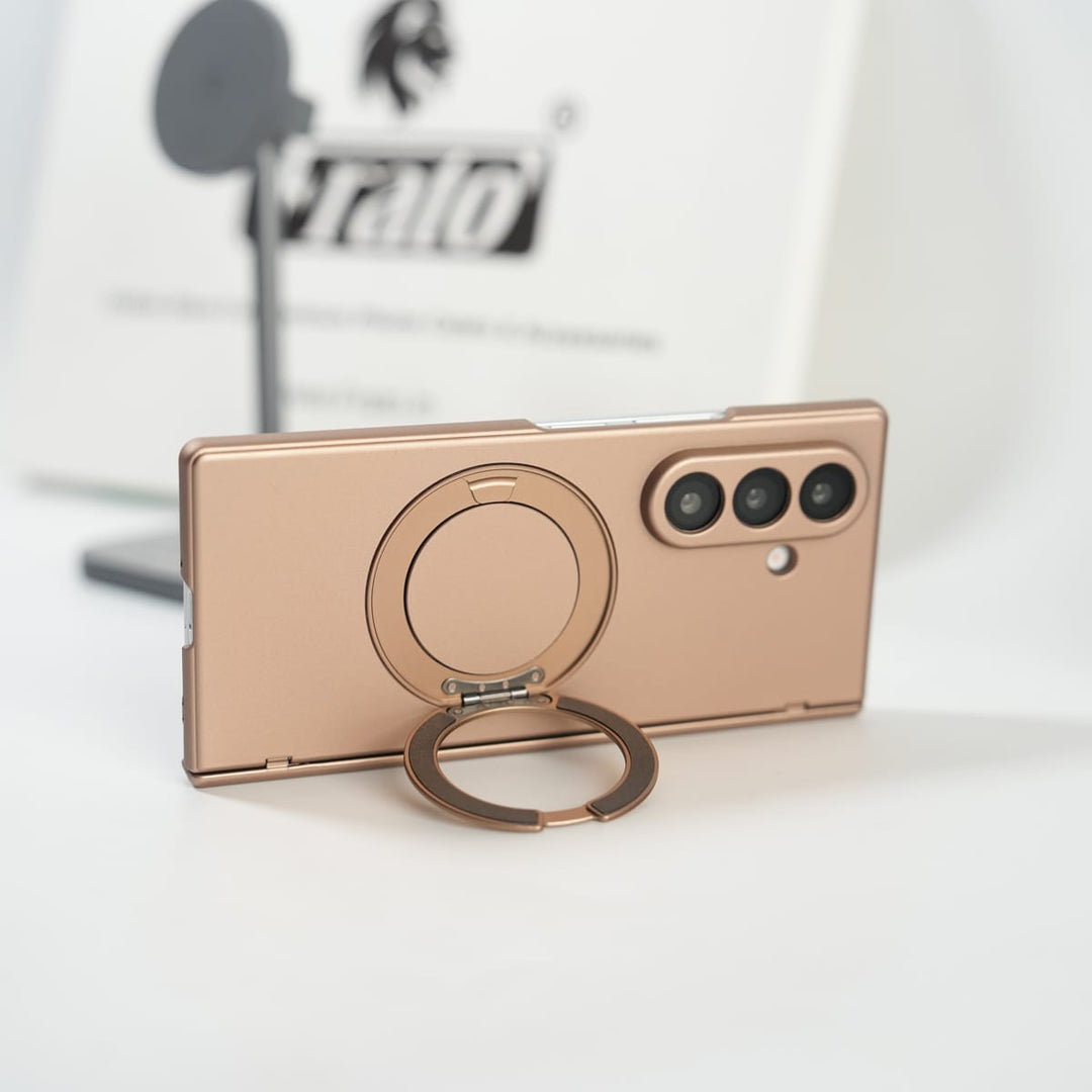 FRATO Fold 7 Collection Galaxy Z Fold 7 Matte MagSafe Case with 360° Rotating Stand &amp; Hinge Protection