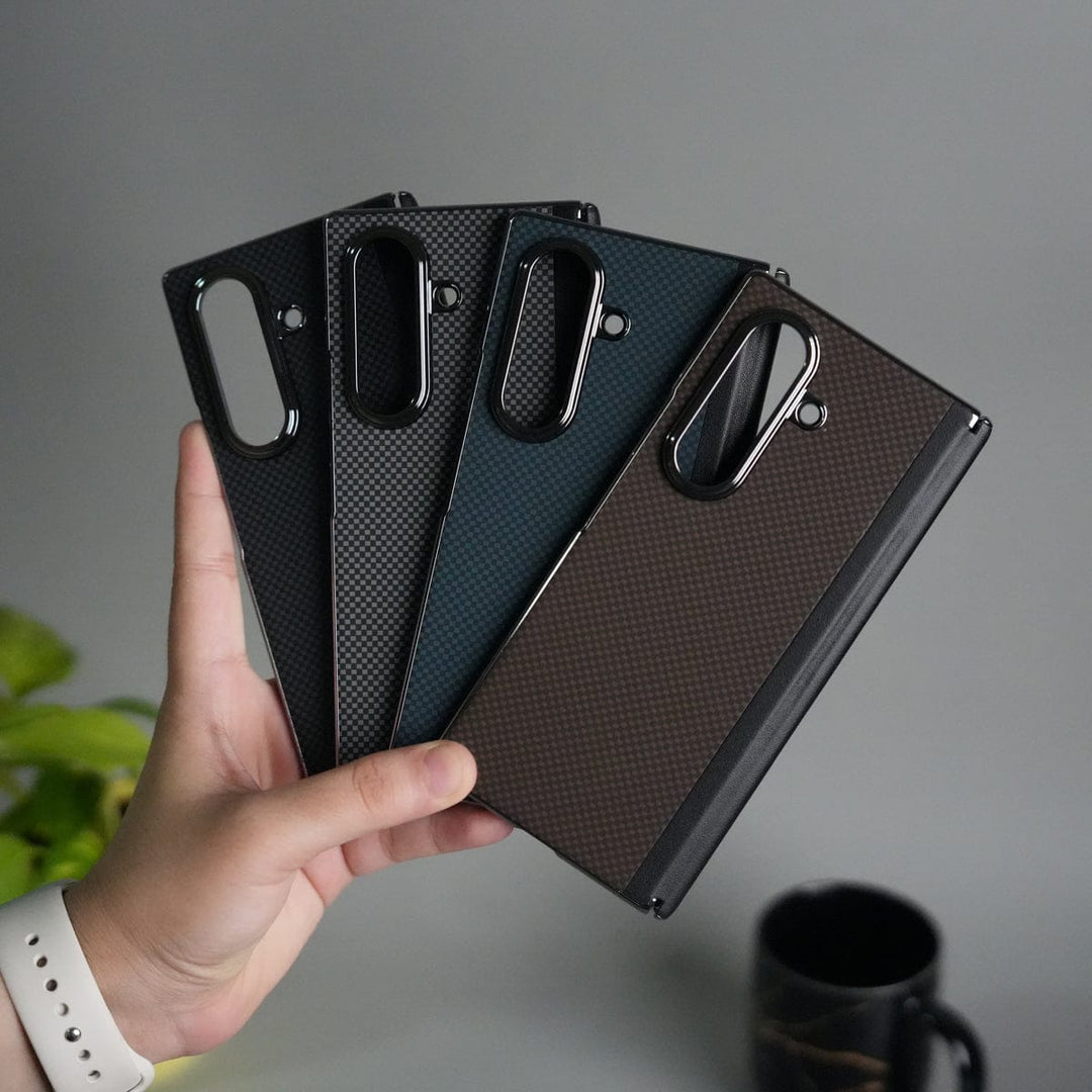 FRATO Fold 7 Collection Galaxy Z Fold 7 Premium Fiber Design Slim Case Hinge Protection (Front + Back Cover)