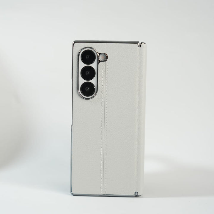 FRATO Fold 7 Collection Galaxy Z Fold 7 Premium Leather Middle Stitch Case | Slim Protective Cover