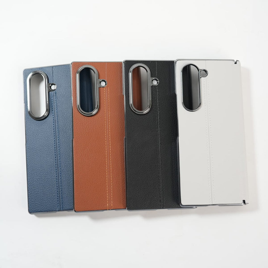 FRATO Fold 7 Collection Galaxy Z Fold 7 Premium Leather Middle Stitch Case | Slim Protective Cover