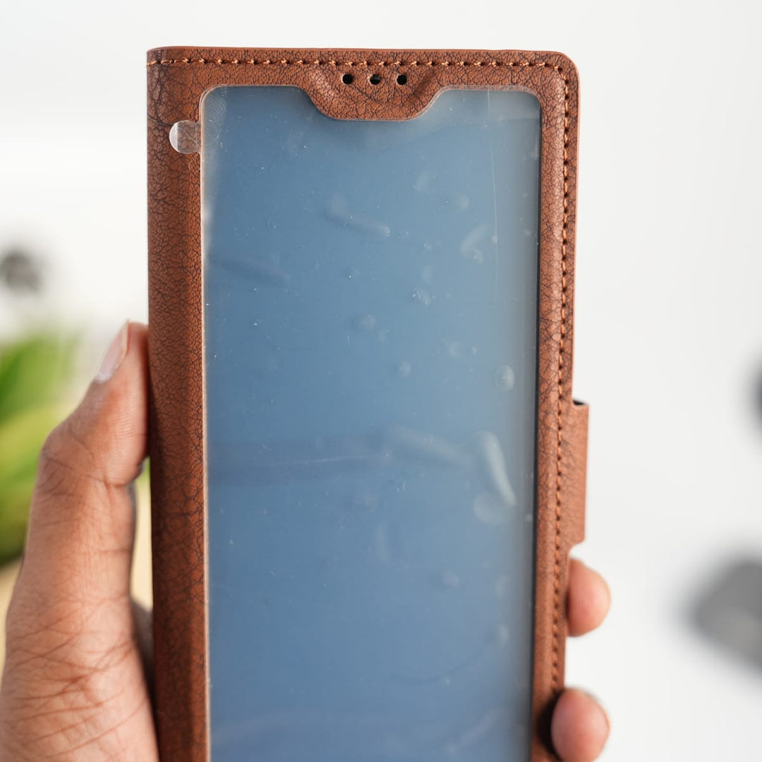 FRATO Fold 7 Collection Galaxy Z Fold 7 Premium Leather Wallet Case with Front Screen Protection