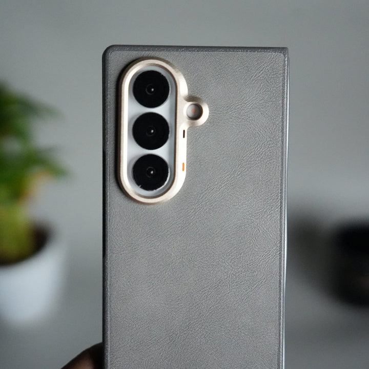 FRATO Fold 7 Collection Galaxy Z Fold 7 Premium PU Leather Back Case with Front Frame | Slim &amp; Elegant Design