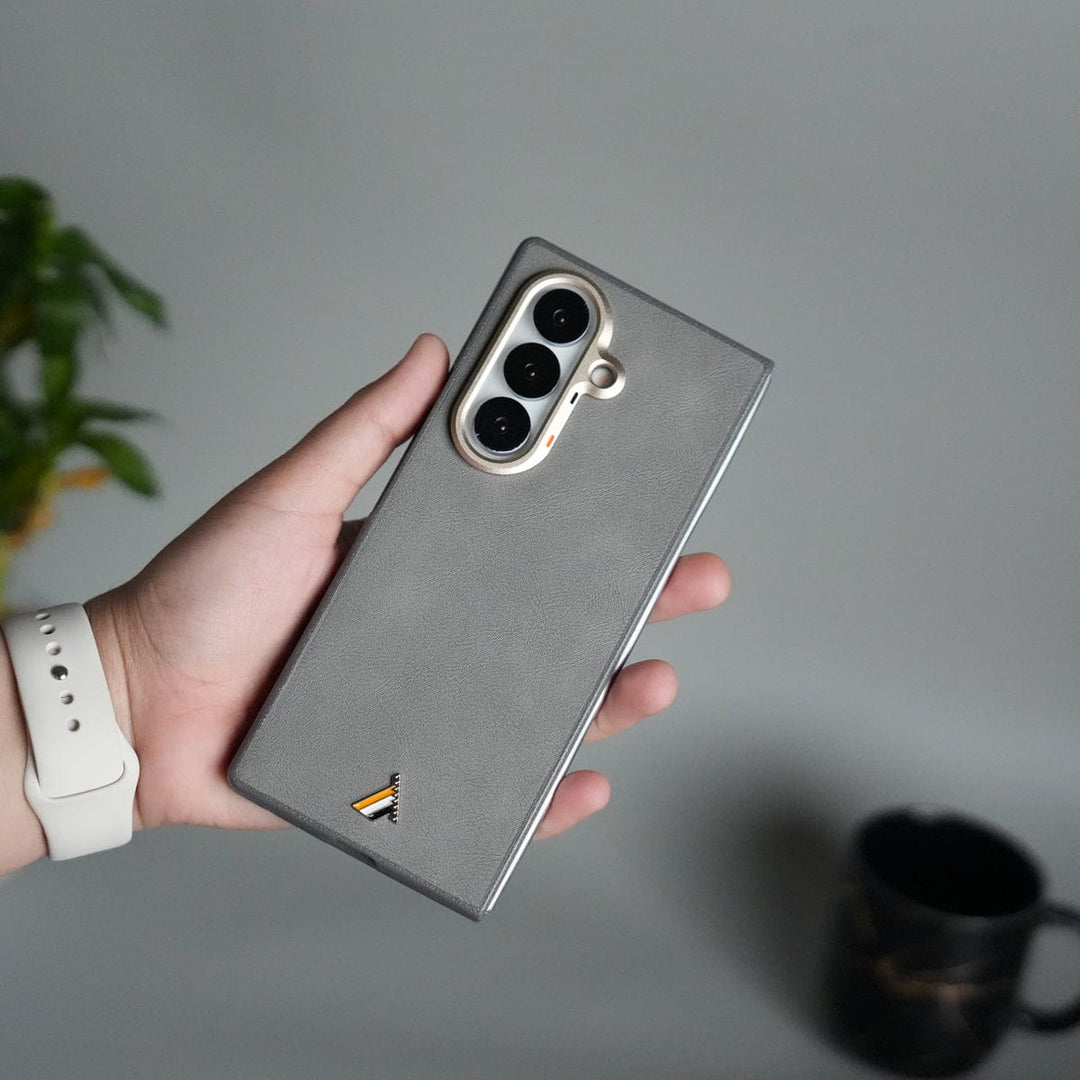 FRATO Fold 7 Collection Galaxy Z Fold 7 Premium PU Leather Back Case with Front Frame | Slim &amp; Elegant Design