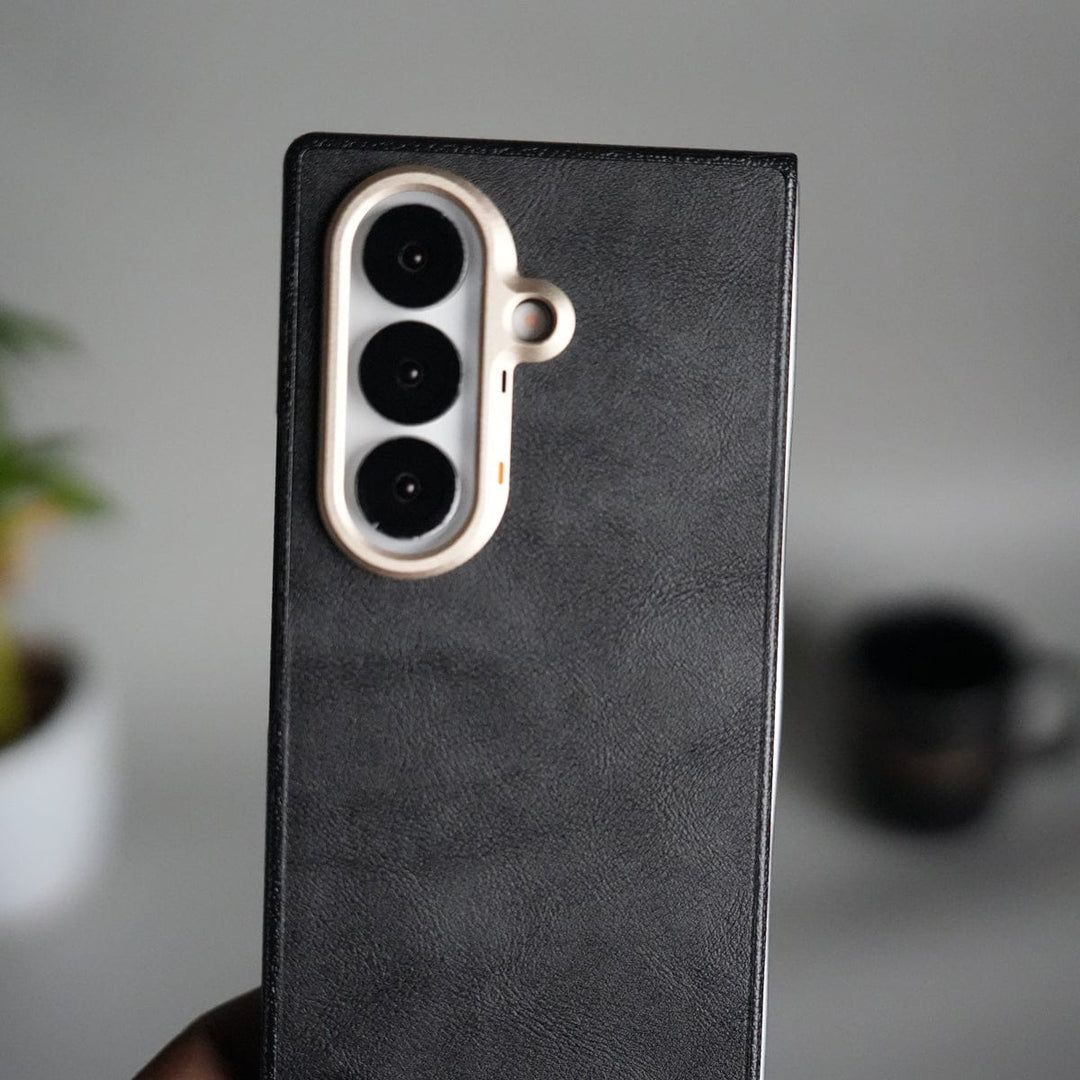 FRATO Fold 7 Collection Galaxy Z Fold 7 Premium PU Leather Back Case with Front Frame | Slim &amp; Elegant Design