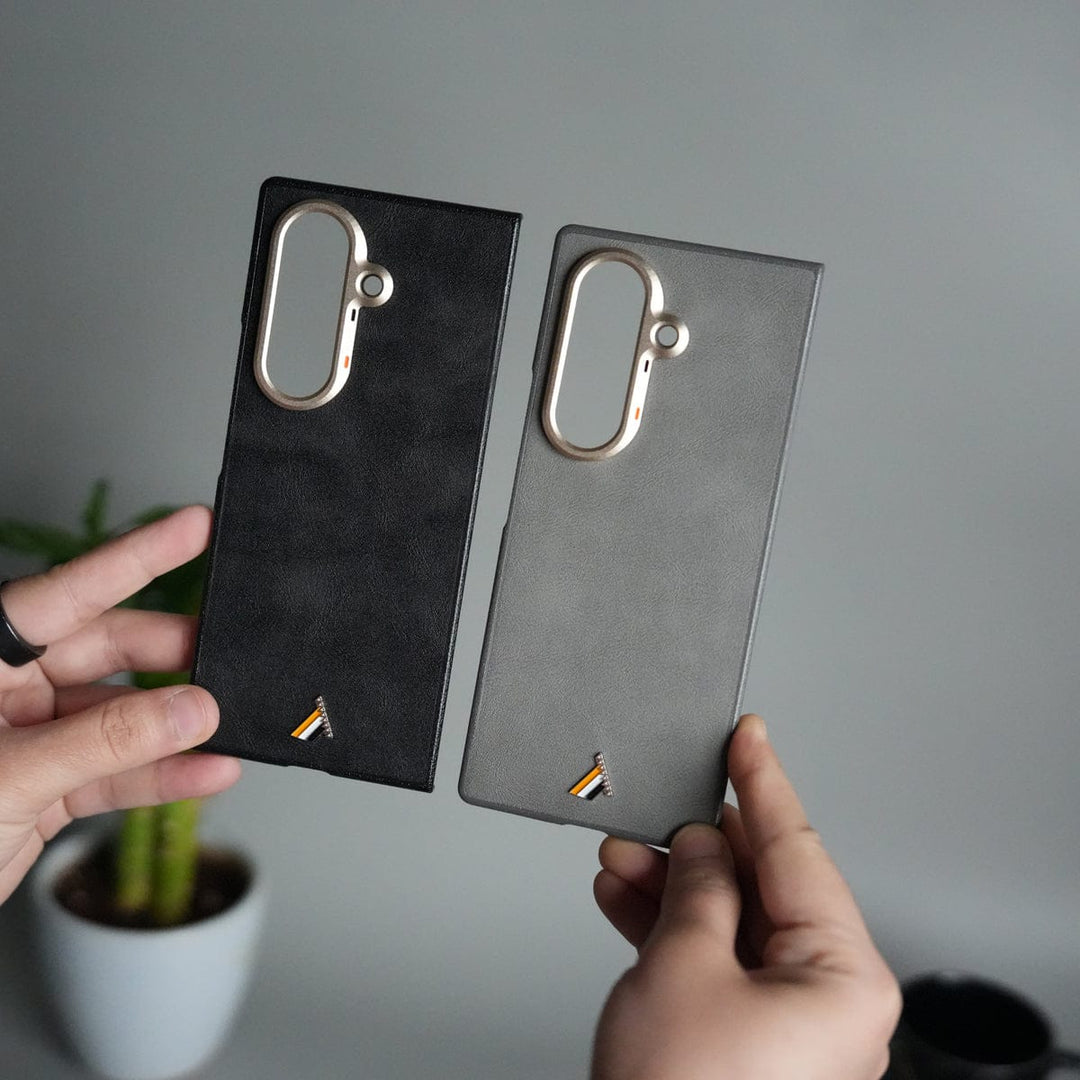 FRATO Fold 7 Collection Galaxy Z Fold 7 Premium PU Leather Back Case with Front Frame | Slim &amp; Elegant Design