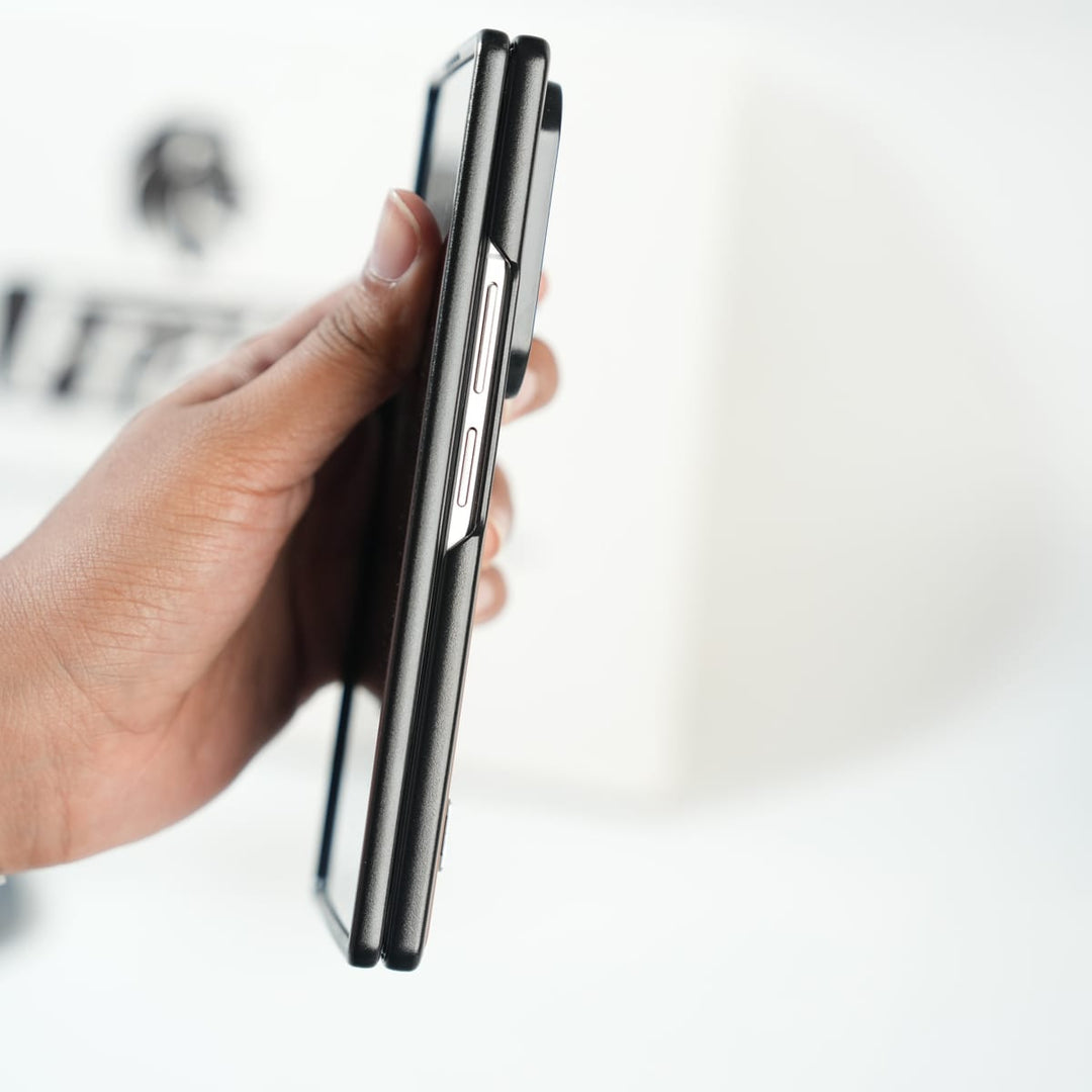 FRATO Fold 7 Collection Galaxy Z Fold 7 Premium PU Leather Case with Metal Kickstand | Slim Protective Cover