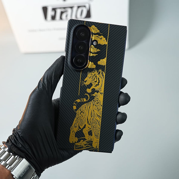 FRATO Fold 7 Collection Galaxy Z Fold 7 Royal Gold Tiger Edition Magsafe Case