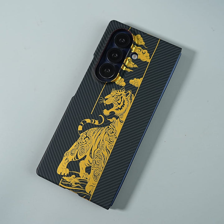 FRATO Fold 7 Collection Galaxy Z Fold 7 Royal Gold Tiger Edition Magsafe Case