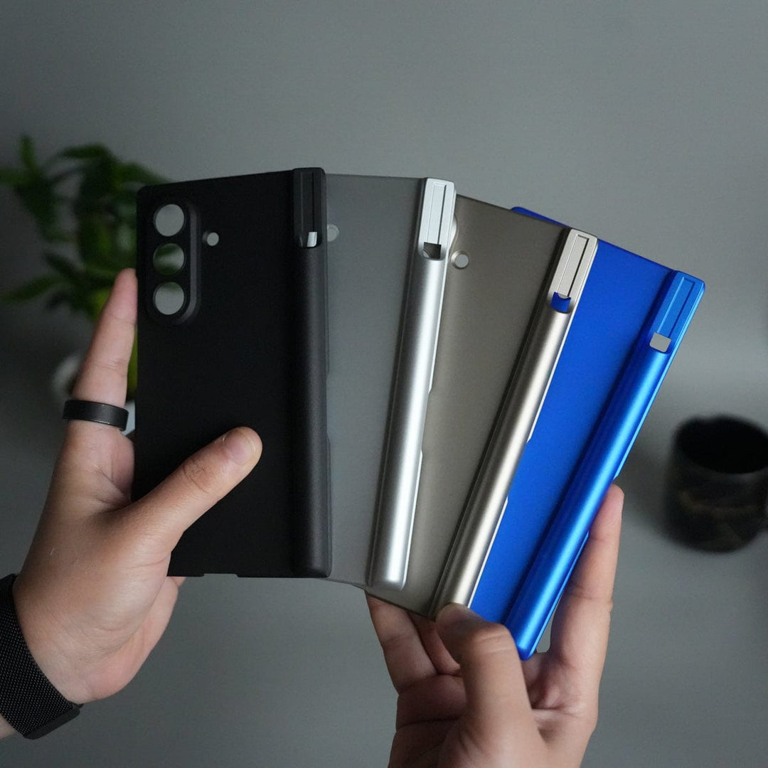 FRATO Fold 7 Collection Galaxy Z Fold 7 S Pen Holder Case with Front Glass | Matte Finish Shockproof Hinge Protection Cover