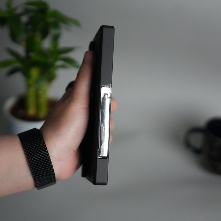FRATO Fold 7 Collection Galaxy Z Fold 7 Silicone Band Holder Case with Front Glass | Matte Hard Cover with Kickstand Grip