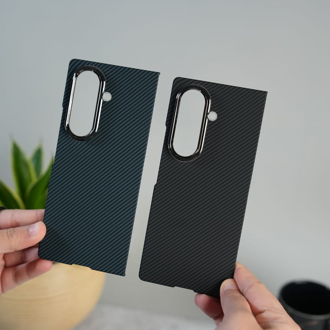 FRATO Fold 7 Collection Galaxy Z Fold 7 Ultra-Slim Carbon Fiber Texture Case with Front glass Protection