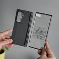 Galaxy Z Fold 7 Premium Fiber Stripe Design Slim Case Hinge Protection (Front + Back Cover)