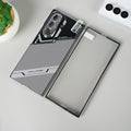 Samsung Galaxy Z Fold 7 GKK Carbon Leather Chrome Case with Front Glass