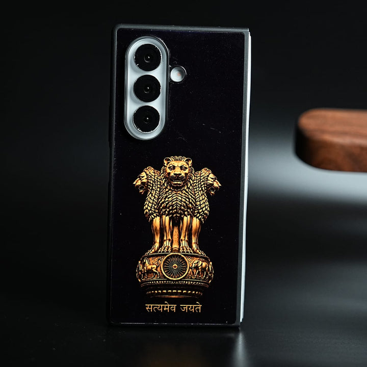 FRATO Fold 7 Collection Lion Capital of Ashoka Case for Galaxy Z Fold 7 | Satyameva Jayate design Cover