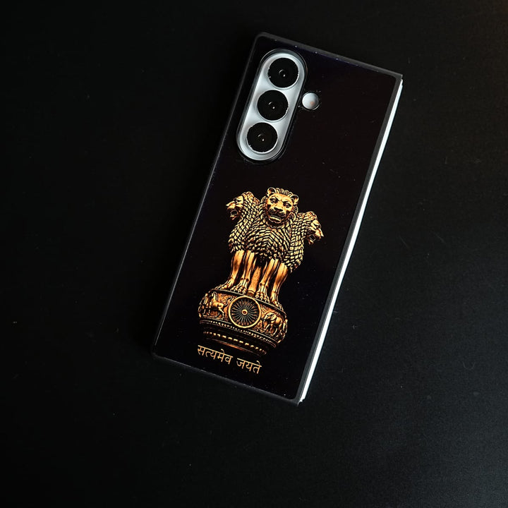 FRATO Fold 7 Collection Lion Capital of Ashoka Case for Galaxy Z Fold 7 | Satyameva Jayate design Cover