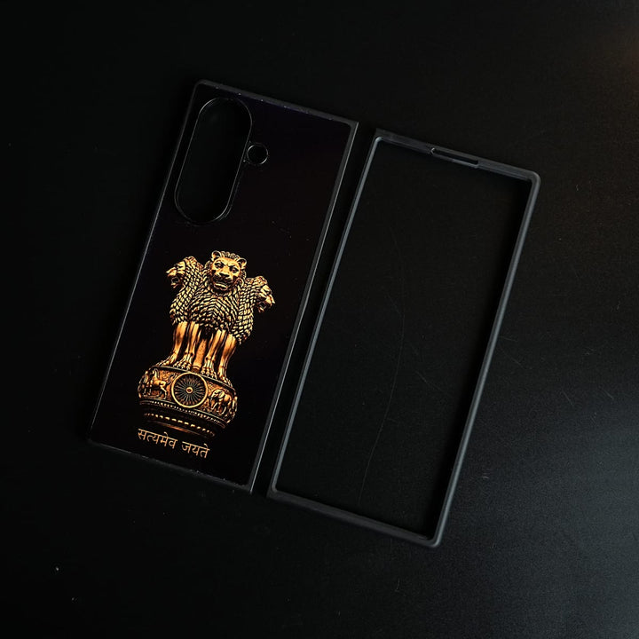 FRATO Fold 7 Collection Lion Capital of Ashoka Case for Galaxy Z Fold 7 | Satyameva Jayate design Cover