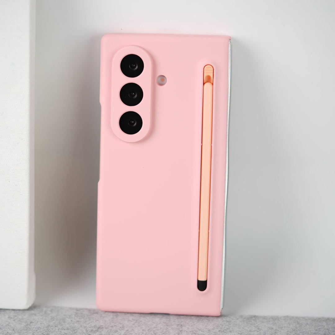 FRATO Fold 7 Collection Pink Samsung Galaxy Z Fold 7 Slim Pen Slot Ultra Thin PC Protective Cover