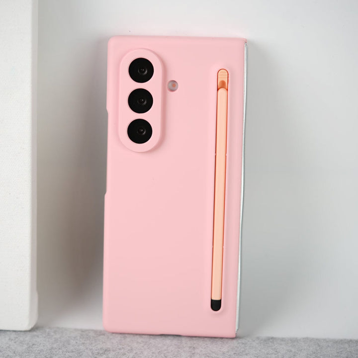FRATO Fold 7 Collection Pink Samsung Galaxy Z Fold 7 Slim Pen Slot Ultra Thin PC Protective Cover