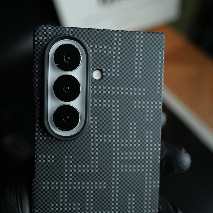 FRATO Fold 7 Collection Pixel Geometric Woven Texture Slim Case For Samsung Galaxy Z fold 7