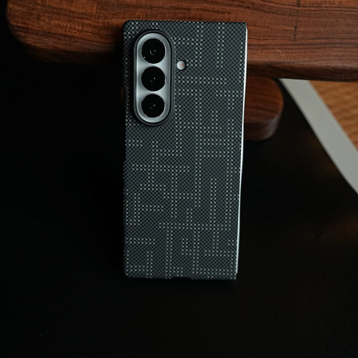 FRATO Fold 7 Collection Pixel Geometric Woven Texture Slim Case For Samsung Galaxy Z fold 7