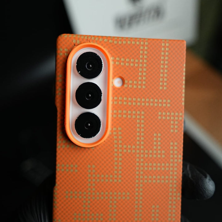 FRATO Fold 7 Collection Pixel Geometric Woven Texture Slim Case For Samsung Galaxy Z fold 7
