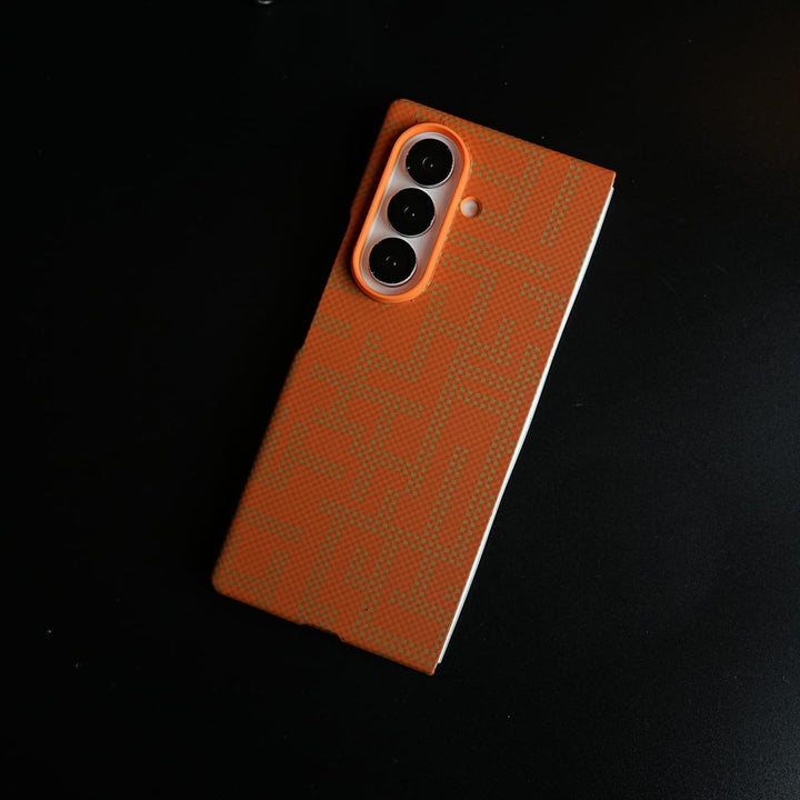 FRATO Fold 7 Collection Pixel Geometric Woven Texture Slim Case For Samsung Galaxy Z fold 7